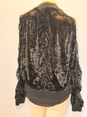 project RUNWAY Black Knit Bomber